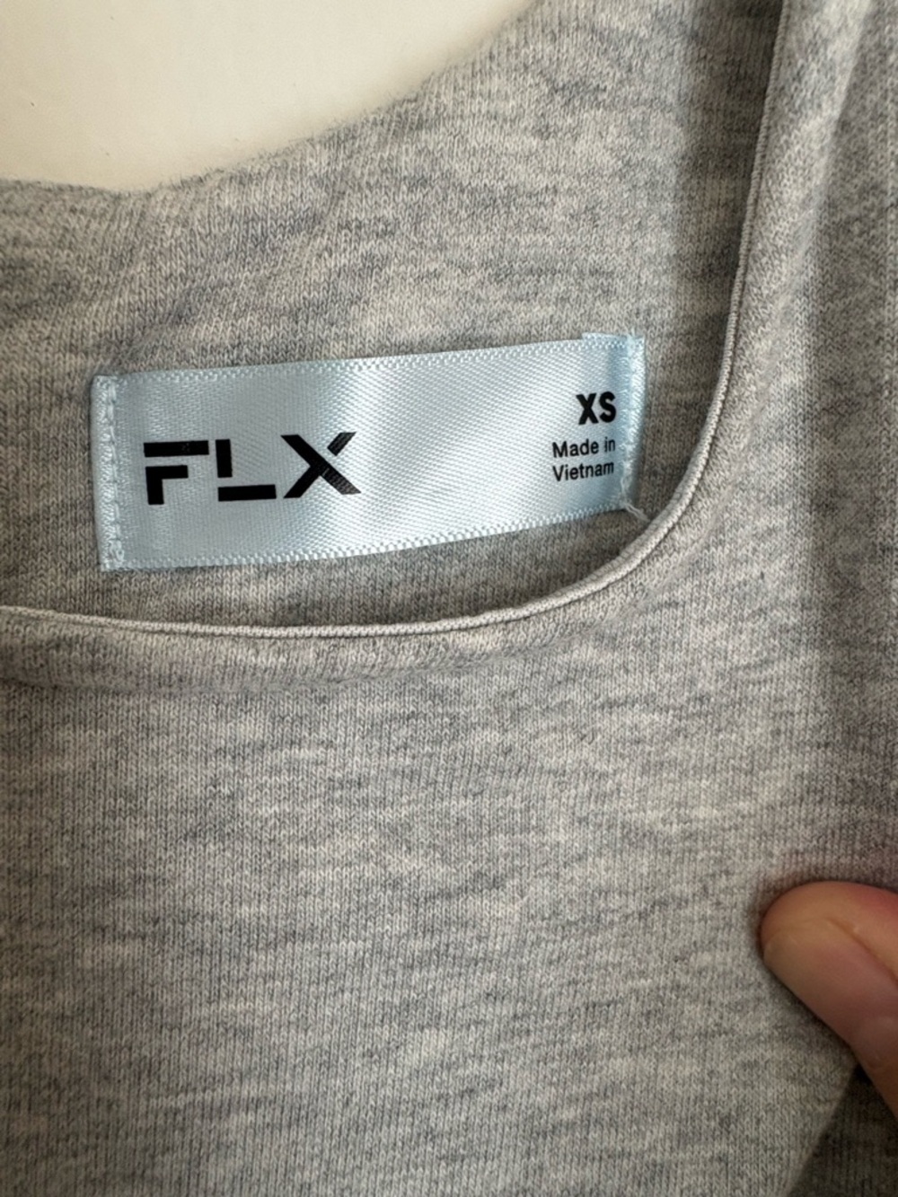 FLX Light Gray Sleeveless Drawstring Jumpsuit Women’s Athleisure Sporty Sz XS - Picture 5 of 14